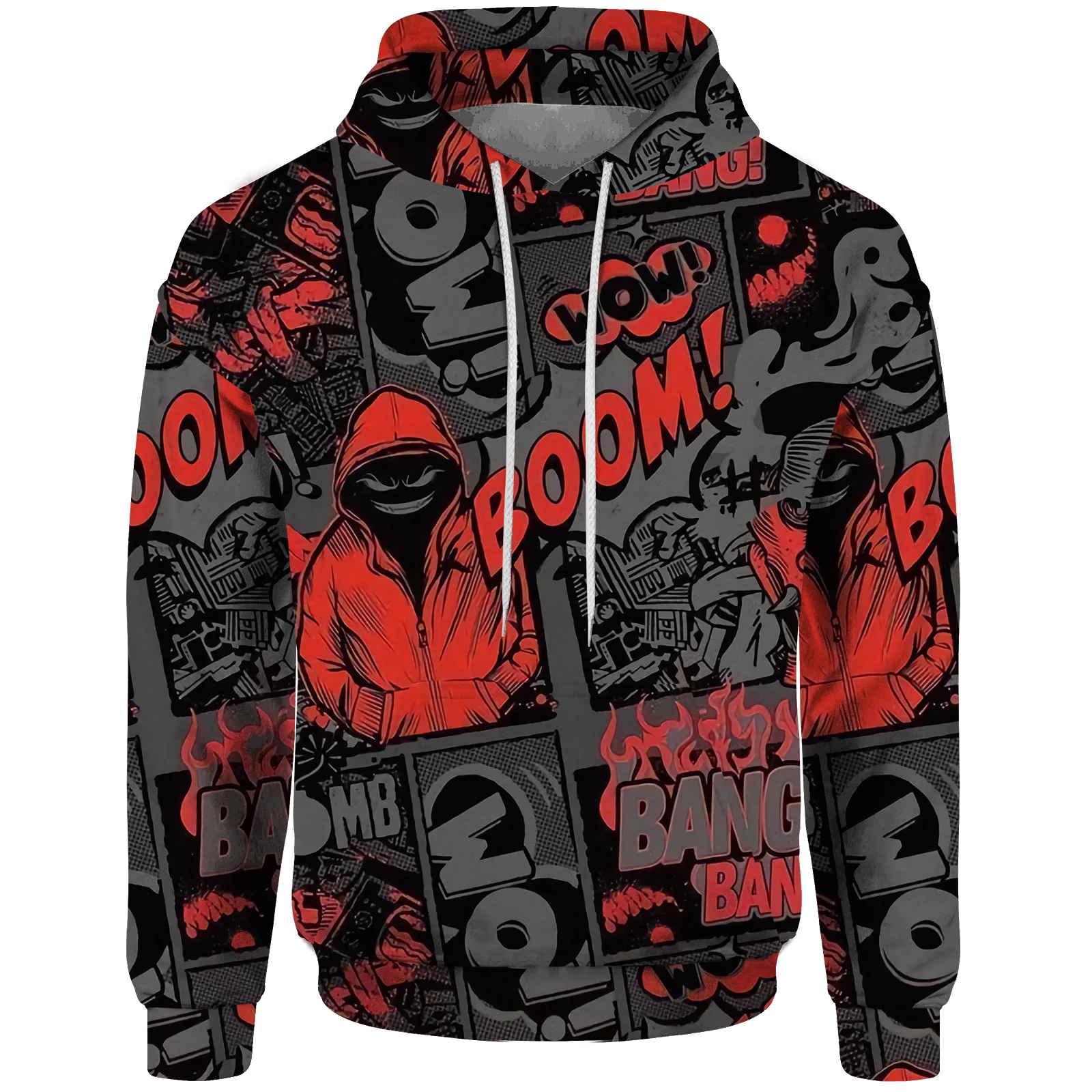 Удобные новые толстовки и свитшоты модная одежда с аниме принтом крутая Мужская