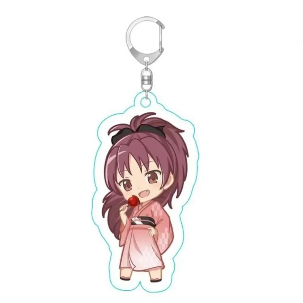 Брелок-фигурка Аниме-девушек из Madoka Magica: Канамэ Акеми, Хоумура Мики, Саяка, Томоэ, Мами, Кёко. Подарок для фанатов, украшение. (art.: 3920da2d650a7) - 3920da2d650a7
