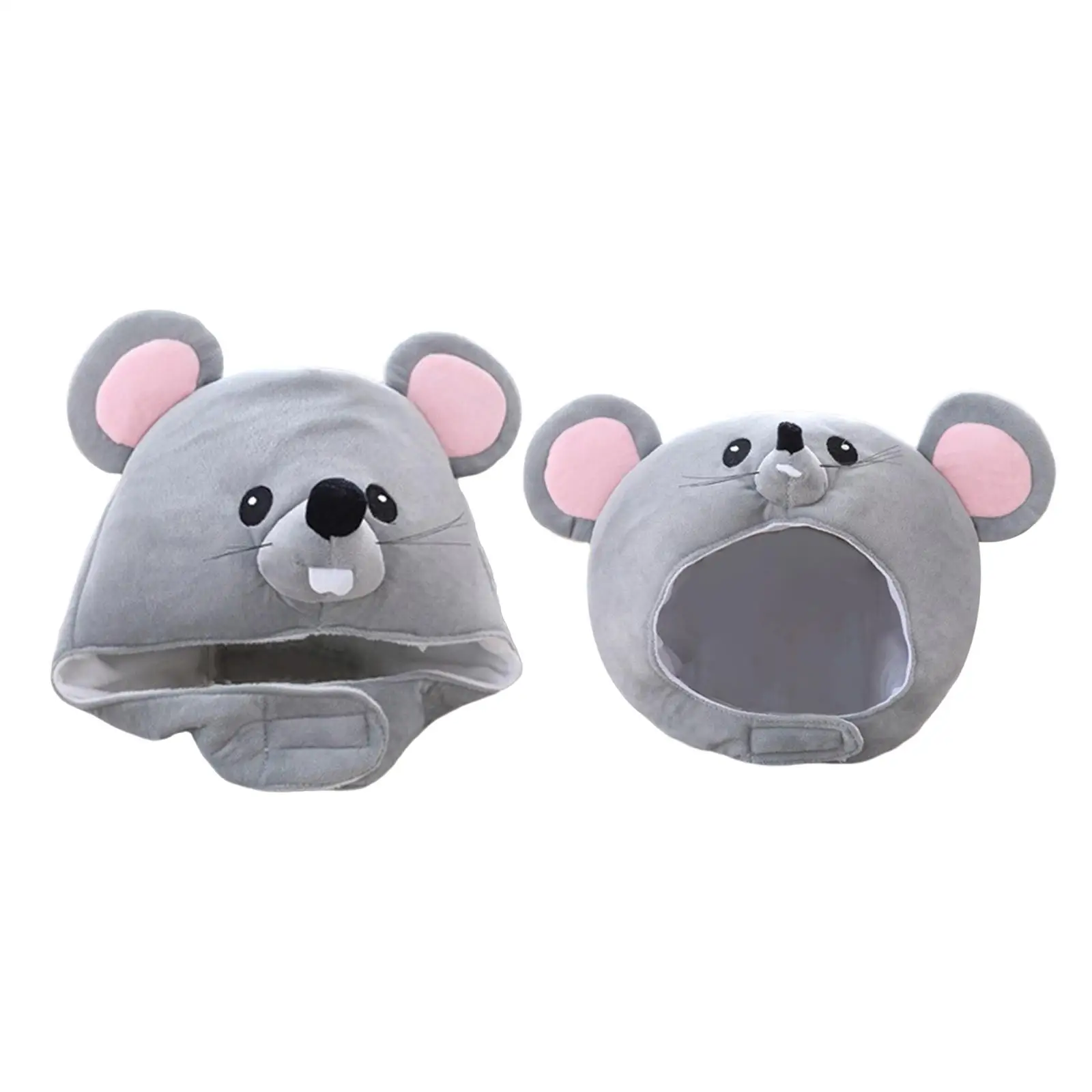 

Novelty Mouse Headgear Girls Boys Gift Photography Props Headband Plush Gray for Christmas Selfie Cosplay Party Decor