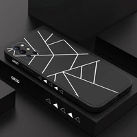 creative lines phone case for oneplus 9r 9rt 9 8t 8 7 7t pro 5g liquid silicone cover