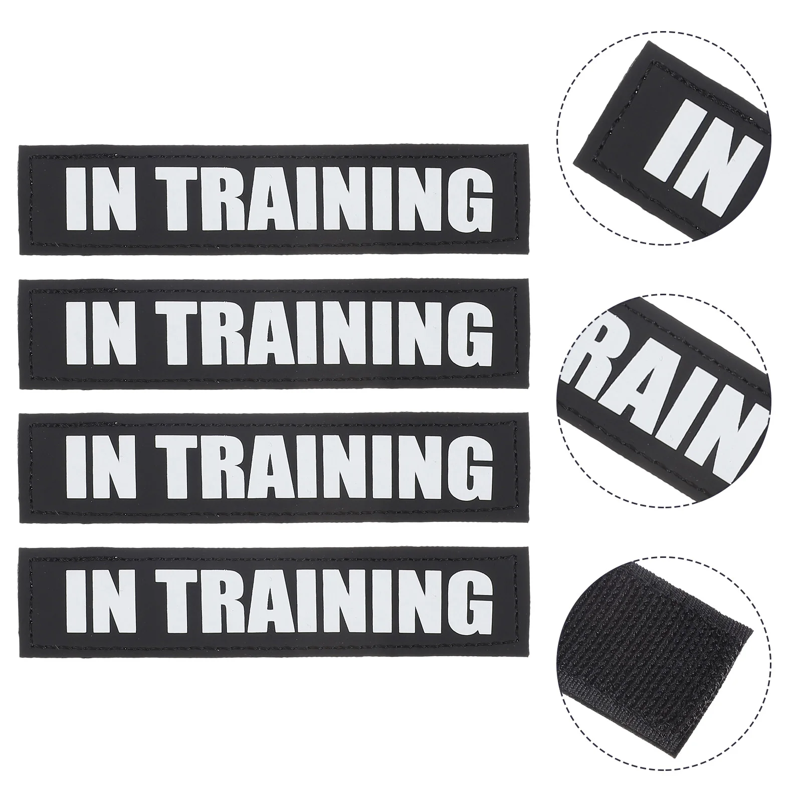 

2 Pairs Reflective Dog Patches Decorative Dog Vest Patches Service Dog Labels