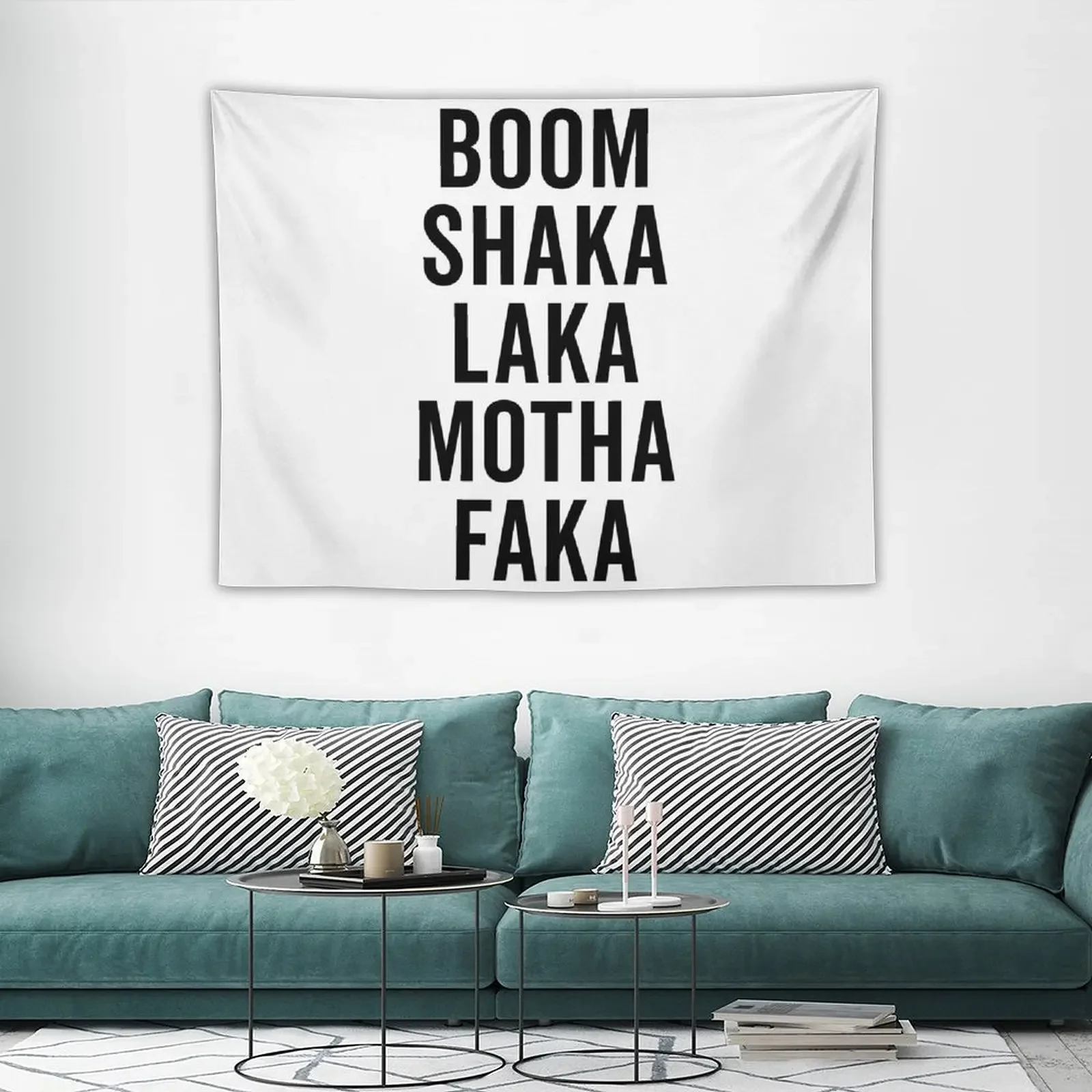 Boom Shaka Laka Motha Faka Забавный гобелен с наступательным цитатой Настенные украшения на