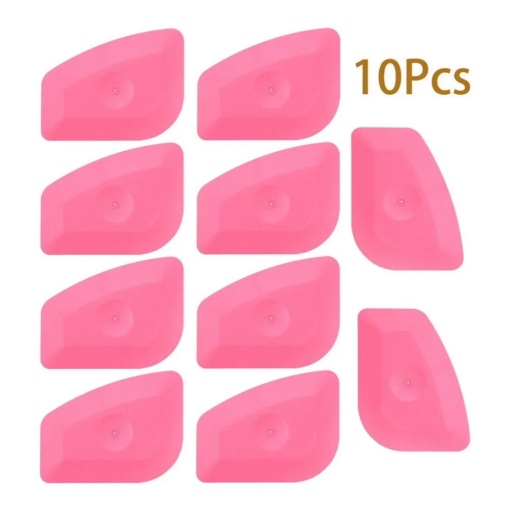

10Pcs Pink Hard Card Squeegee High Quality Pink Squeegee Scraper Tint Car Vinyl Film Wrap Tools Accessories