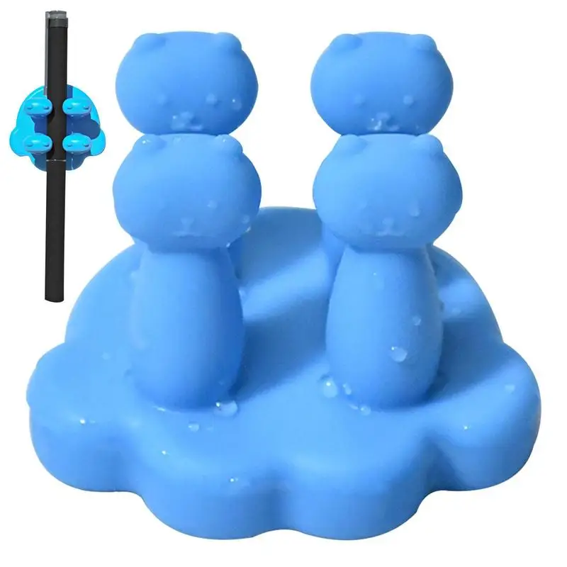 

Силиконовые держатели для зубных щеток, многофункциональный крючок для ванной комнаты, водонепроницаемый самоклеящийся одинарный держате...