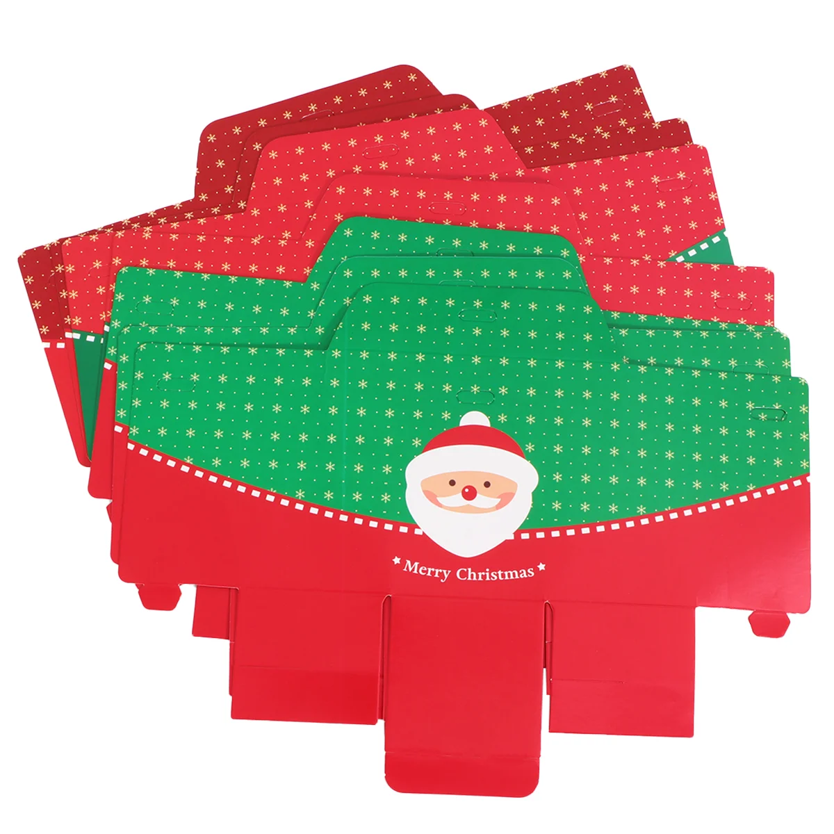 

12PCS Christmas Treat Bags Cardboard Gift Boxes Christmas Christmas Candy Boxes Christmas Gift Boxes Santa Christmas Gift Boxes