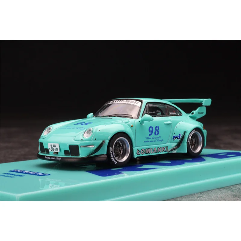 

TW 1:64 Tarmac Works RWB 911 993 широкий корпус ломанки мятный сплав Коллекционная диорама моделей автомобилей миниатюрные детские игрушки