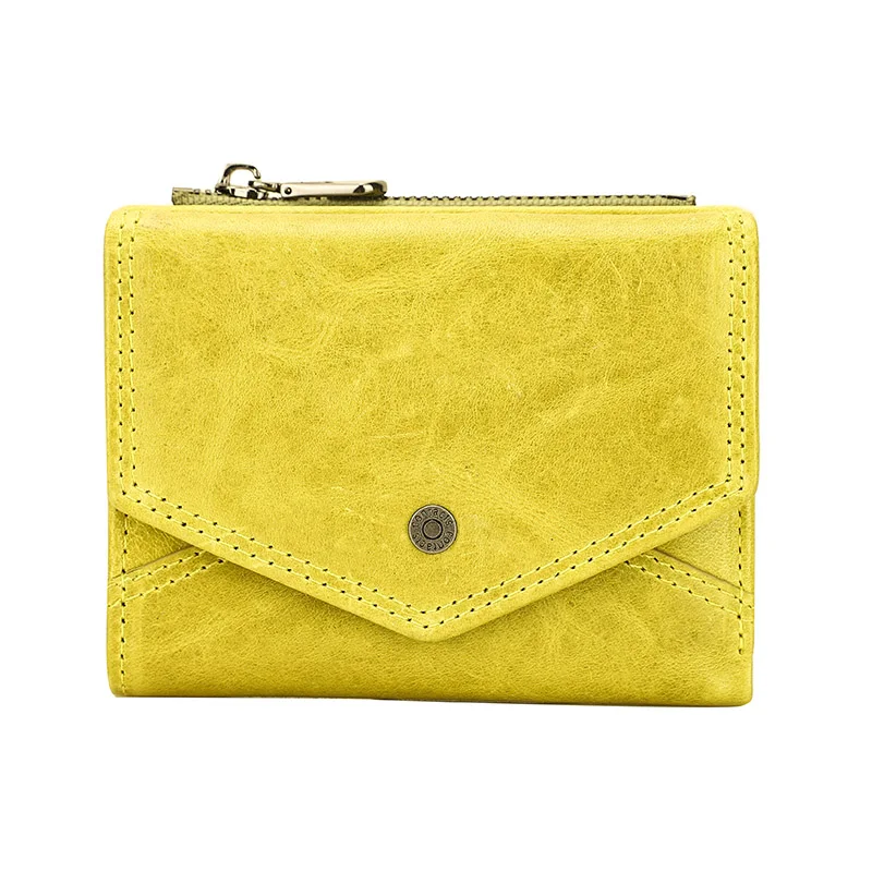

2022 New Free Engraving Mini Clutch Bag Genuine Leather Wallet Women Small Coin Purse High Quality Credit Card Holder Wallets