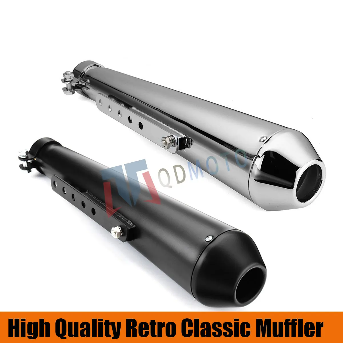 

Retro Cafe Racer Motorcycle Exhaust Muffler Pipe Modified Tail System for CG125 GN125 Cb400ss Sr400 EN125 XL883 1200 Universal