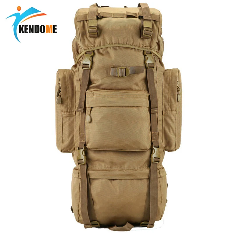 Hot 70L Big Capacity Outdoor Sports Bag Military Tactical Backpack Hiking Camping Waterproof Wear-resisting Nylon Rucksack