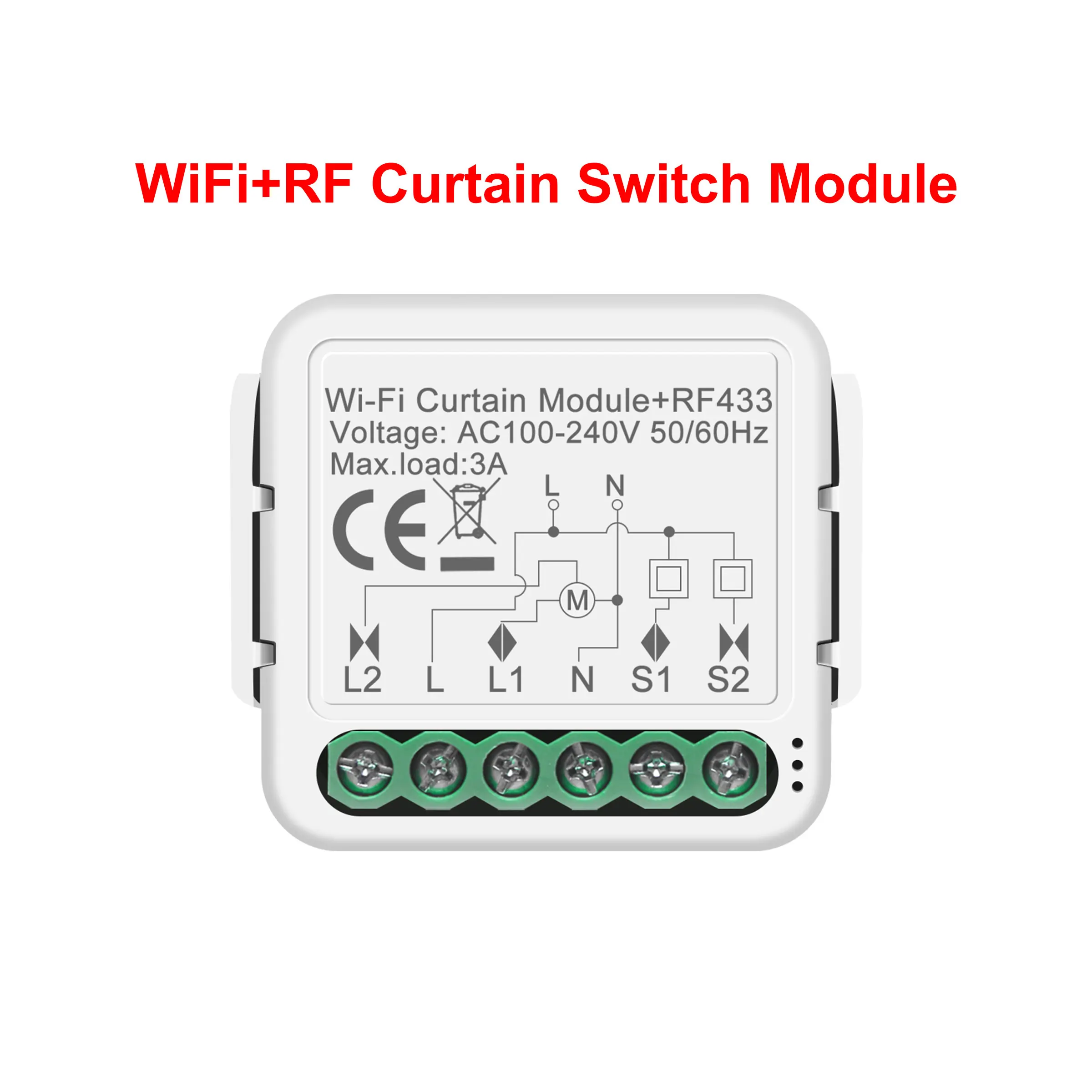 

GIRIER Tuya Smart WiFi RF433 Модуль переключателя штор