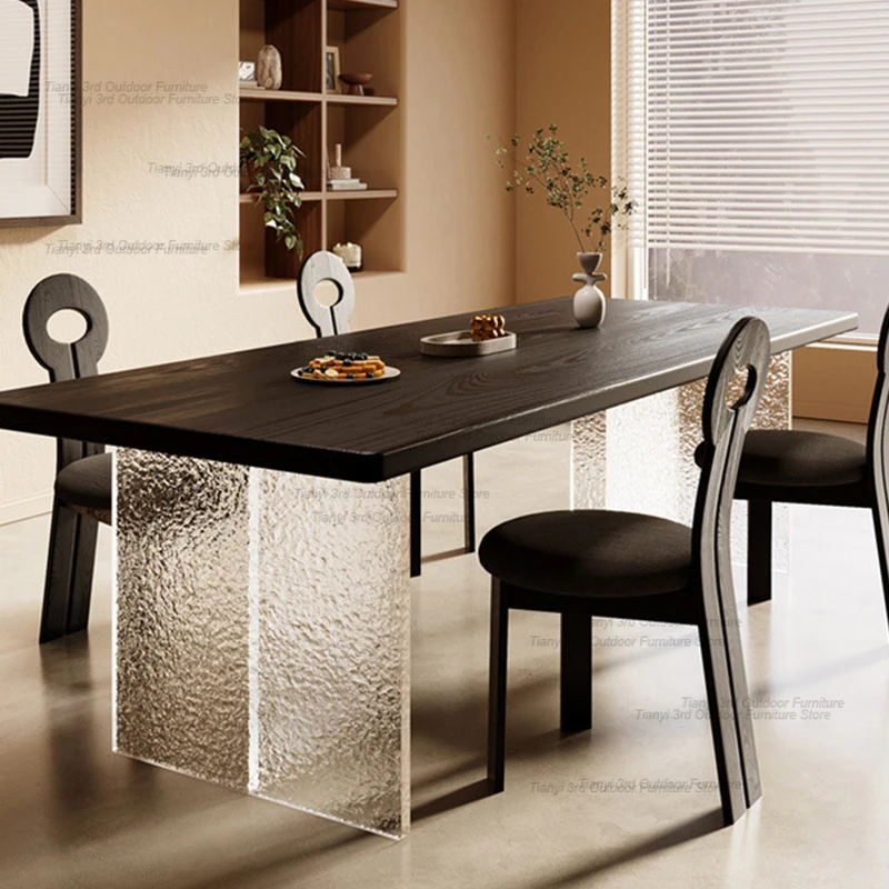 Роскошные обеденные столы в скандинавском стиле деревянные журнальные столики