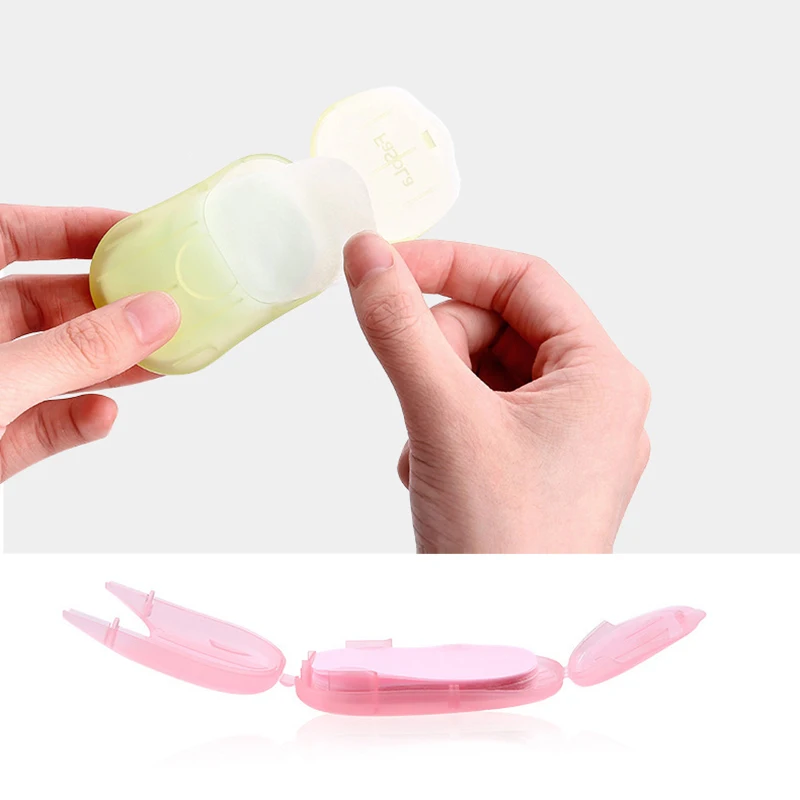

50pcs/box Mini Travel Hand Bath Cleaning Soaps Paper Lavender Milk Portable Hand Wash Soap Papers Foaming Small Soap Disposable