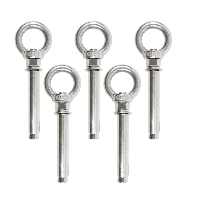 

Expansion with Internal Eye Set of 5 Expansion Screws M8x90mm/m8x80mm/M8x100mm Option Fixing Wire Rope
