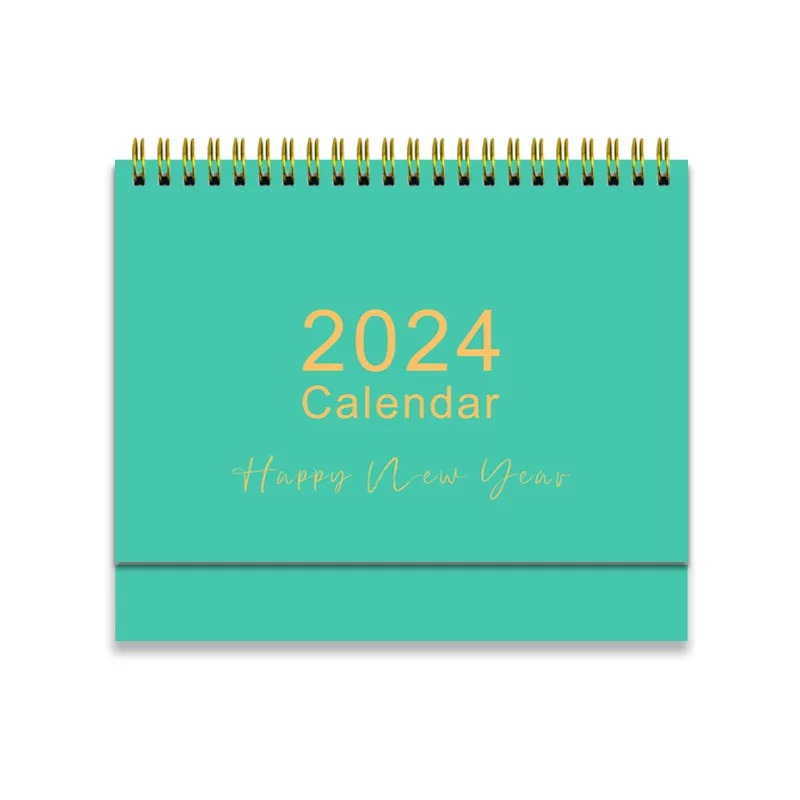 

New 2024 Calendar Dual Side Desk Calendar Book Large Coil To Do List Yearly Monthly Daily Planner Organizer Office Supplies