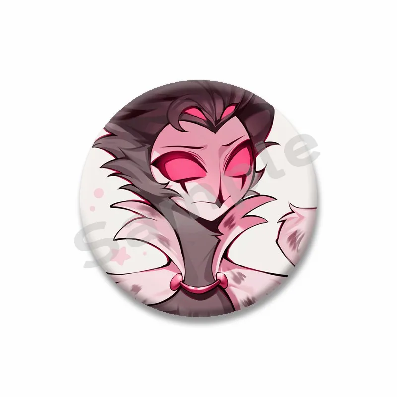 Брошь с мультяшным принтом Helluva Boss цвет в ассортименте