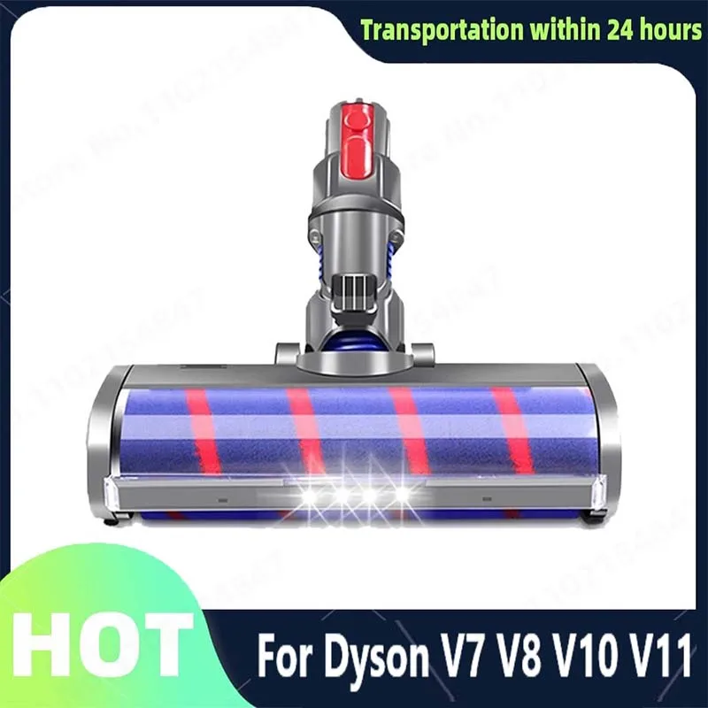 

For Electric Brush Head Suction Head Roller Brush For Dyson V7/V8/V10/V11 Accessories Handheld Vacuum Cleaner V7 LED Spare Parts