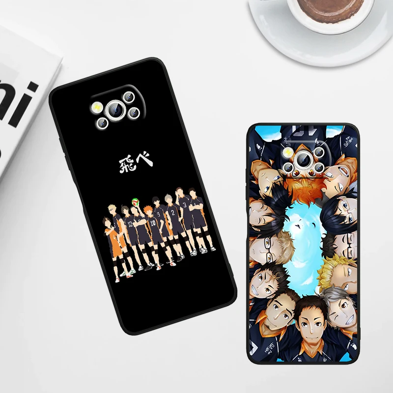 Haikyuu! Hinata для Xiaomi Poco X6 X5 X4 X3 F4 F3 NFC M6 M5 M4 GT S Pro 4G 5G C65 черный мягкий чехол телефона