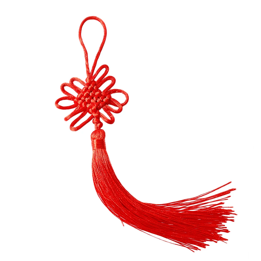 

Красный китайский узел брелок из полиэстера