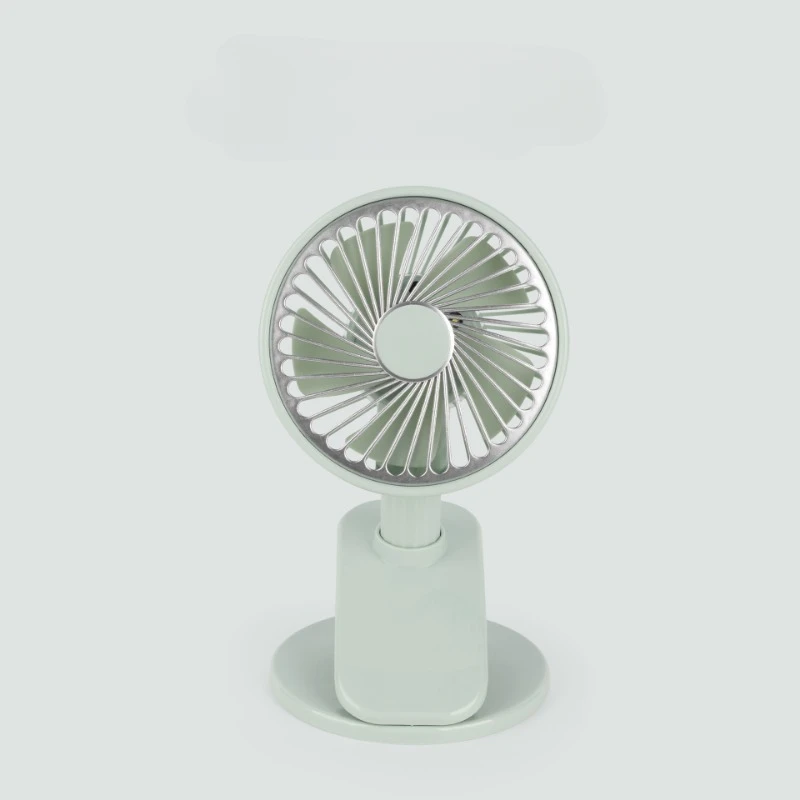 Минималистичный настольный мини-вентилятор с зажимом и USB-зарядкой для