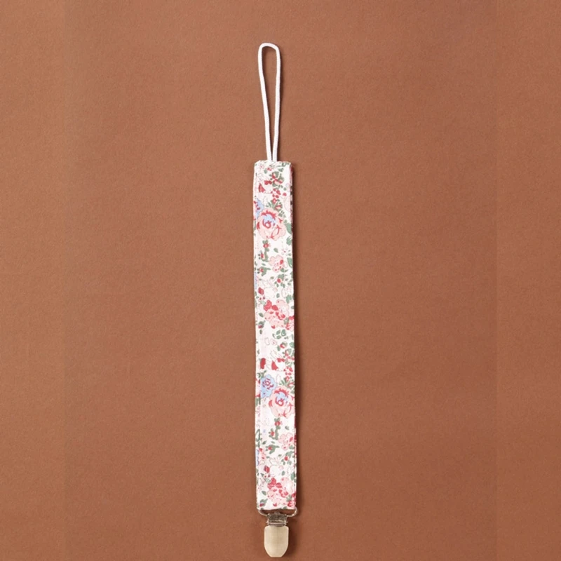 

Baby Teether Pacifier Chain Dummy Holder Nipple Leash Strap Baby Pacifier Clip Chain Soft Cotton Linen Soother Belt