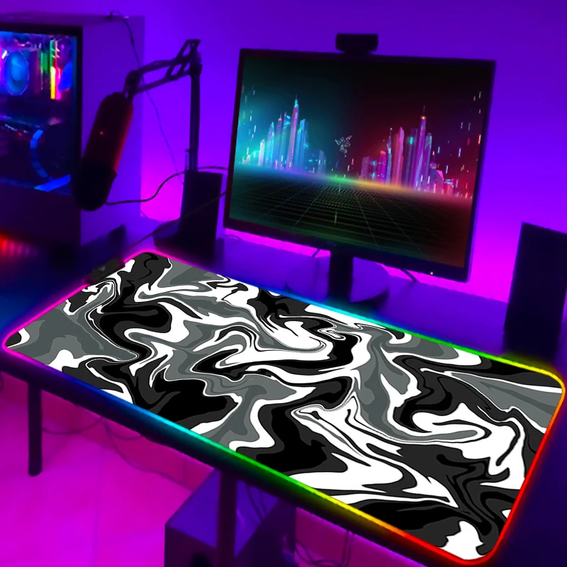 RGB игровой коврик для клавиатуры, жидкий коврик для мыши Strata, Аниме настольный коврик для ПК, игровой эргономичный коврик для мыши, коврик дл... (art.: 3920be21c04ba) - 3920be21c04ba