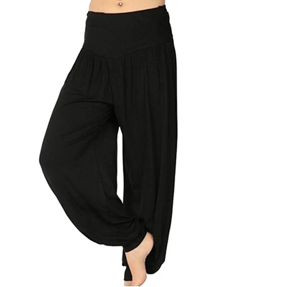 

Summer Women Harem Pants Yoga Loose Long Pants Belly Dance Boho Sports Wide Trousers Yoga Pants