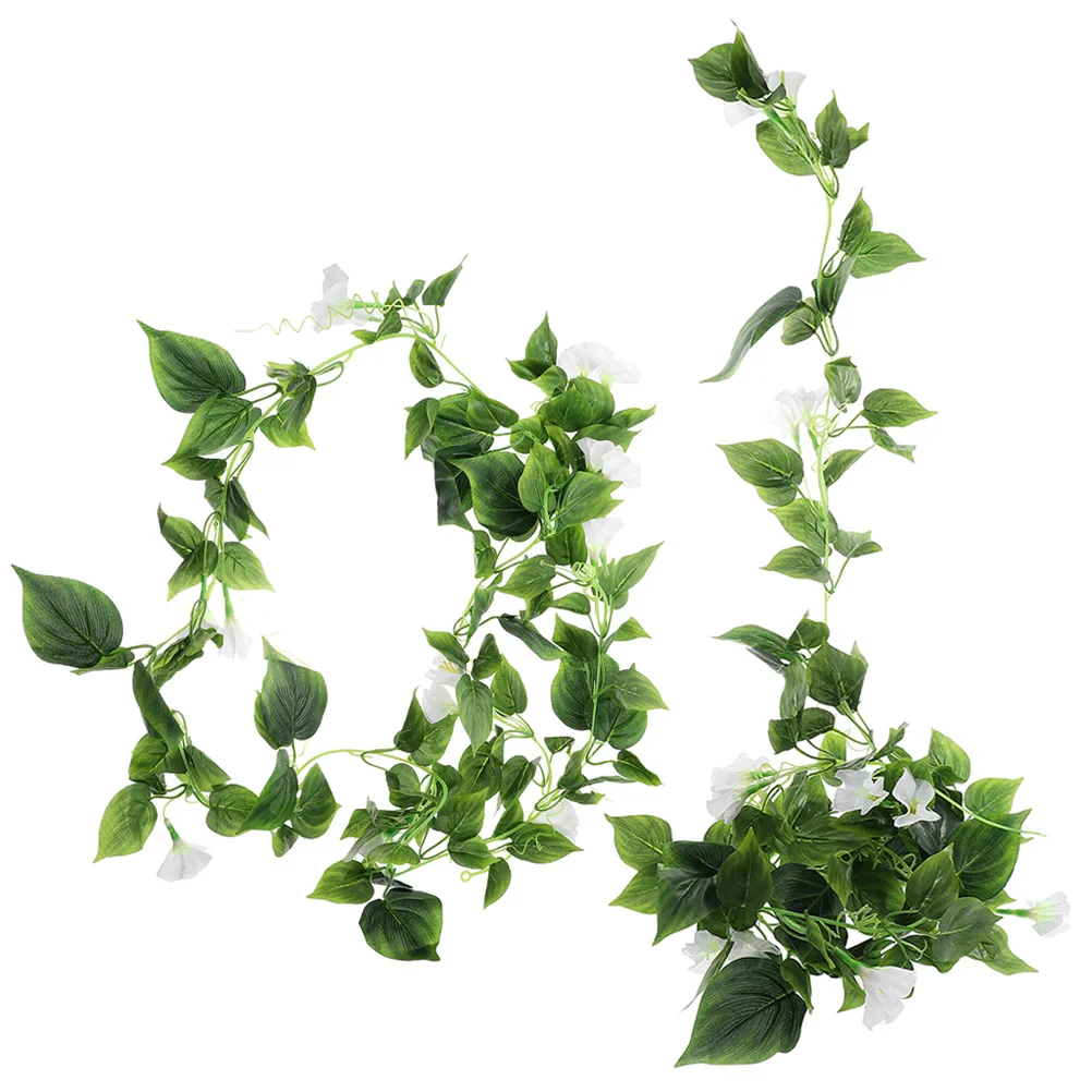

2Pcs Artificial Flowers Vine Garland Hanging Decorations Fake Floral Vine for Wedding Arch