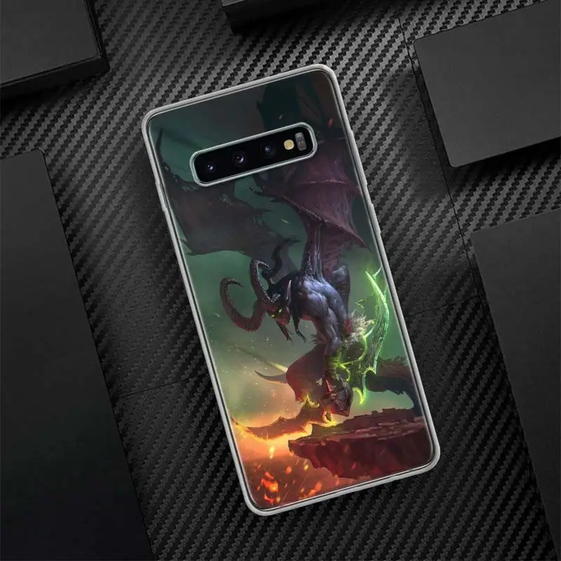 Силиконовый телефонный чехол W-World Of W-Warcraft W-Wow для Samsung Galaxy S23 S24 Ultra S21 S20 FE S22 S10 Plus S10E