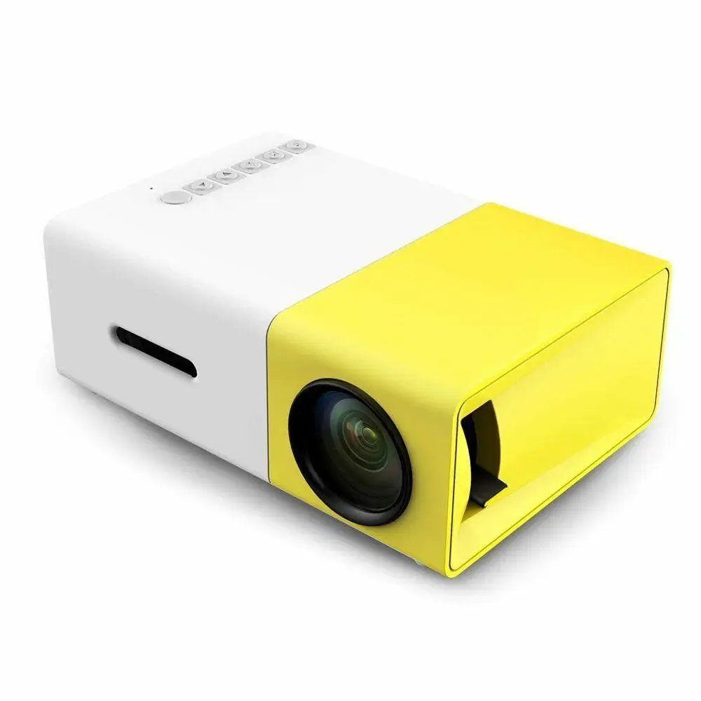 

YG300 1080P домашний уличный кинотеатр, кинотеатр, Usb Hdmi-совместимый AV SD мини портативный Hd светодиодный проектор, USB аудио медиаплеер, проектор