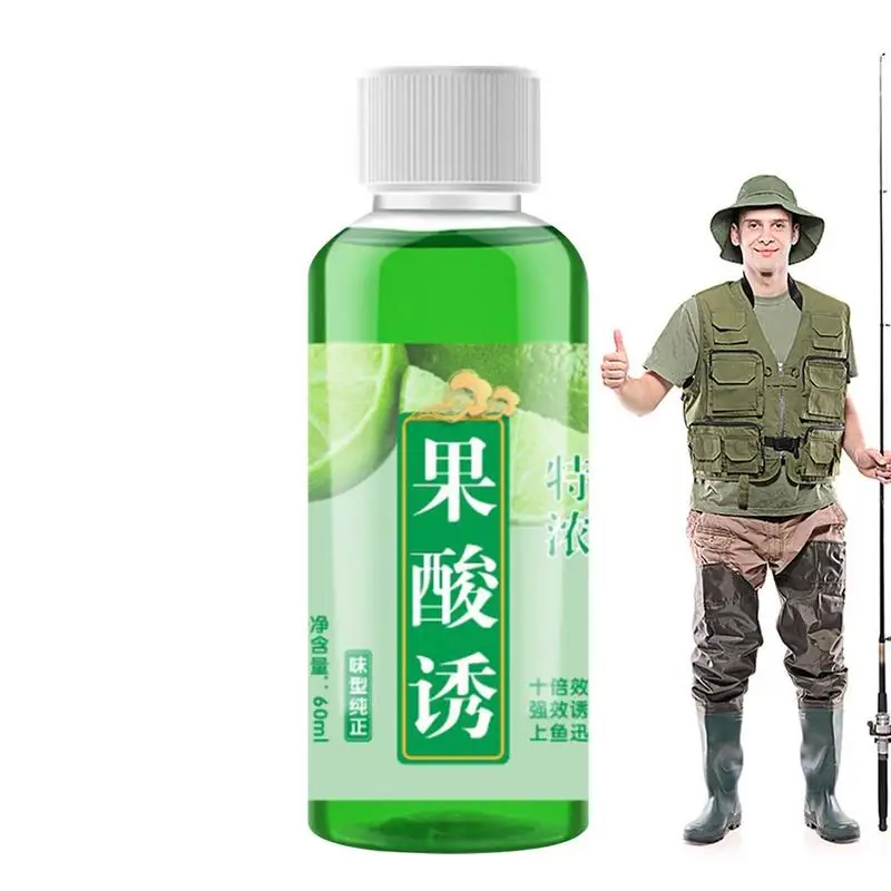 

Fishing Scent 60ml Fruit Acid Attractive Scent Fishing Bait High Concentration Safe Effective Liquid Bait For Freshwater Fish