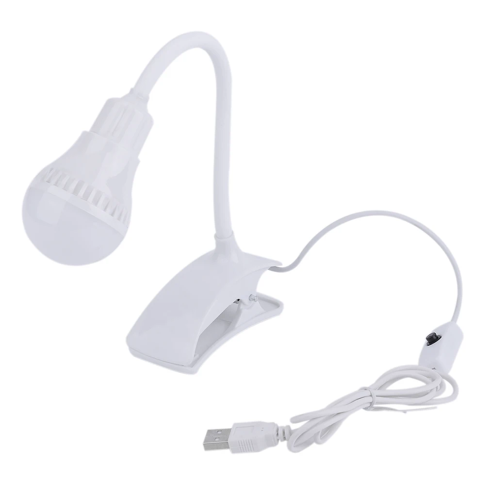

LED Desk Lamp USB Rechargeable Table Reading Lamp Clip Lamp Fashion Novelty Gift for Student with Press-button Switch