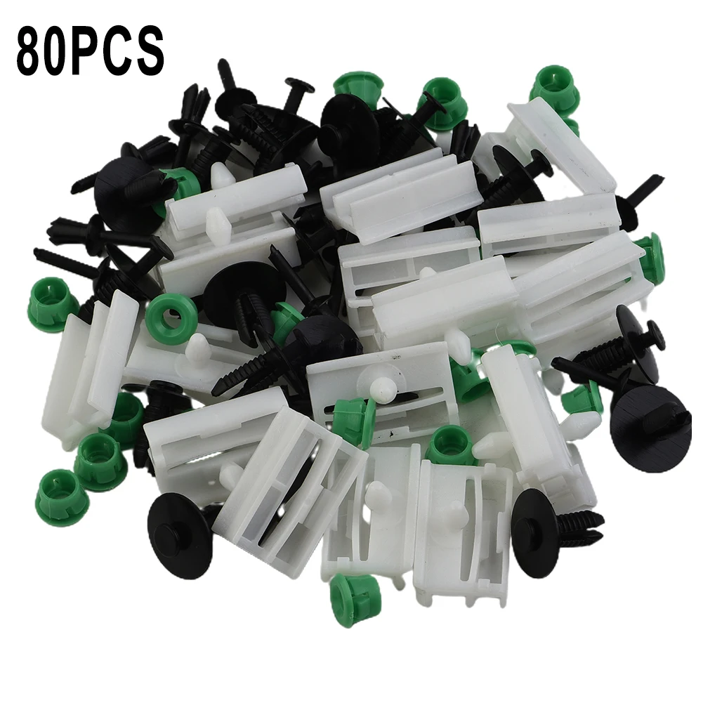 

Fastener Clamp Fixed Clip Sill Skirt Vehicle 80pcs Accessories Moulding Panel Parts Plastic Replacement Side New