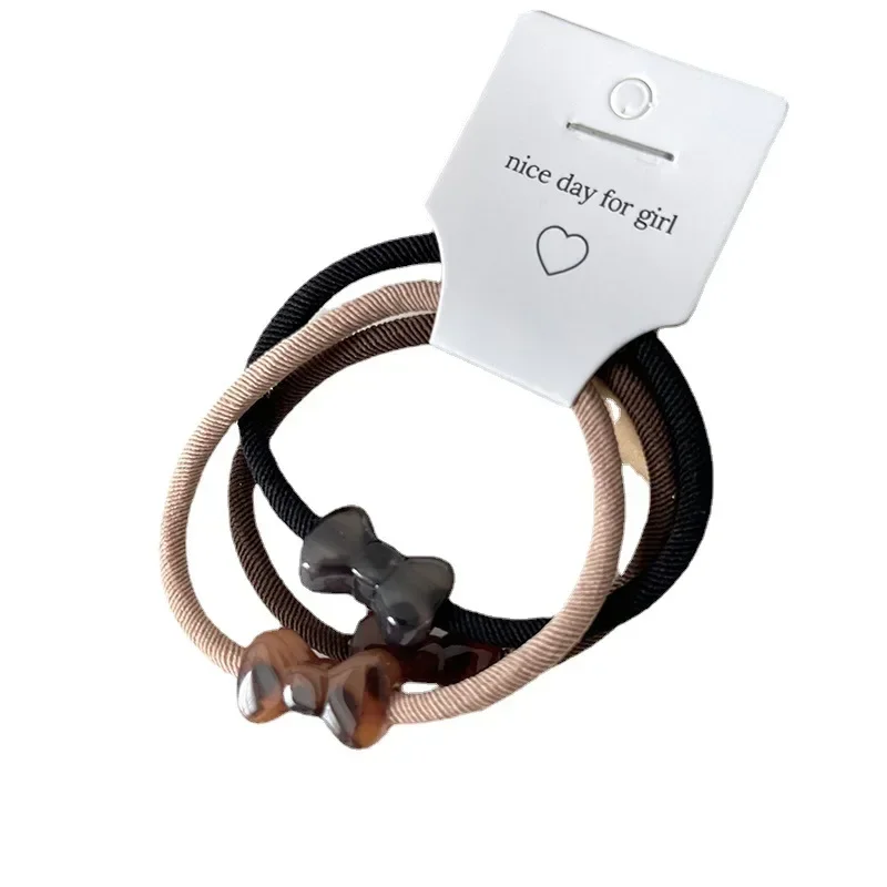 Корейская веревка с головой леопарда темперамент простое акриловое кольцо для