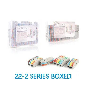 Соединители для проводов в коробке, Клеммная колодка для проводов Quick Push-In 222 SPL- 2/3/4/5 Pin, универсальный разветвитель кабеля, электрический разъем