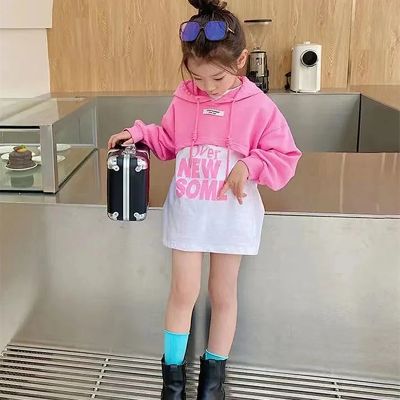 Толстовки для девочек свитшоты куртка недорогой весенне-осенний Топ утепленный