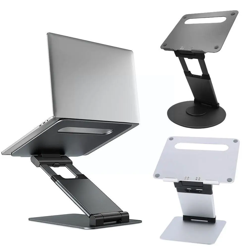 

Adjustable Height Laptop Stand Holder 360° Rotatable Foldable Aluminum Alloy Notebook Stand For Macbook Air Pro Computer Br S1D3