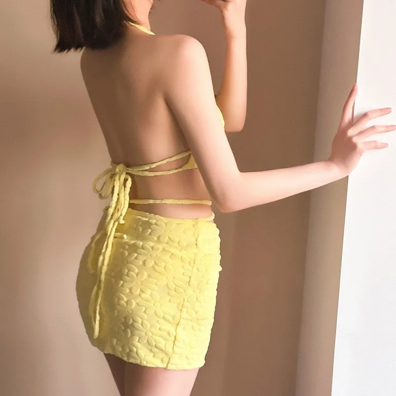 Женский купальник с эффектом пуш-ап пляжная одежда женские корейские купальники