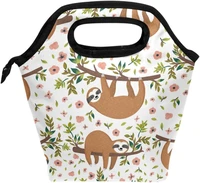 sloth lunch bag insulated lunch box cooler tote handbag food container gourmet tote warm pouch for school work office