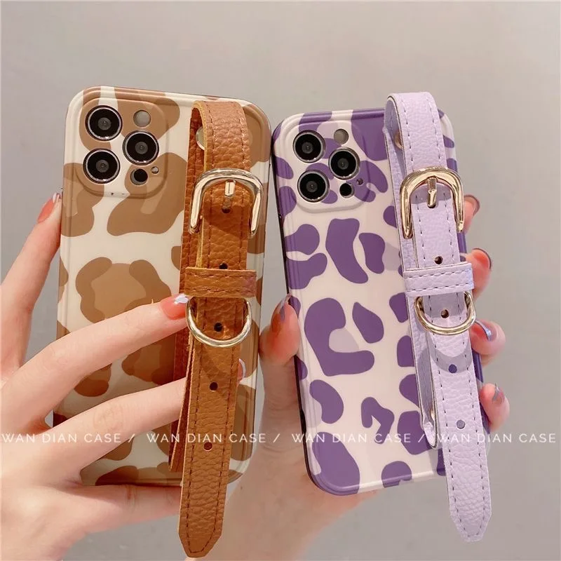 

Роскошный чехол для телефона с ремешком на запястье для iPhone 13 12 11 Pro Max Mini XR XS MAX 8X7