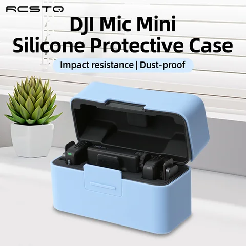 RCSTQ для микрофона DJI, мини-силиконовый защитный чехол, беспроводной микрофон, устойчивый к царапинам защитный чехол, защита от пыли, беспроводной микрофон