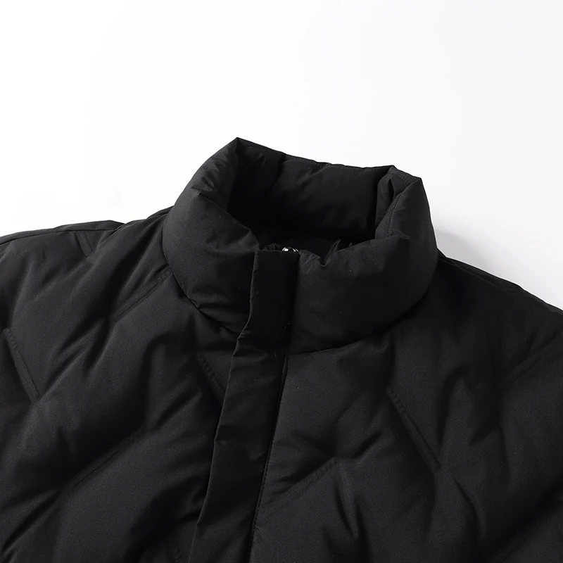 Winter new thick hooded down jacket men's short youth white duck down warm casual trend coat 2022