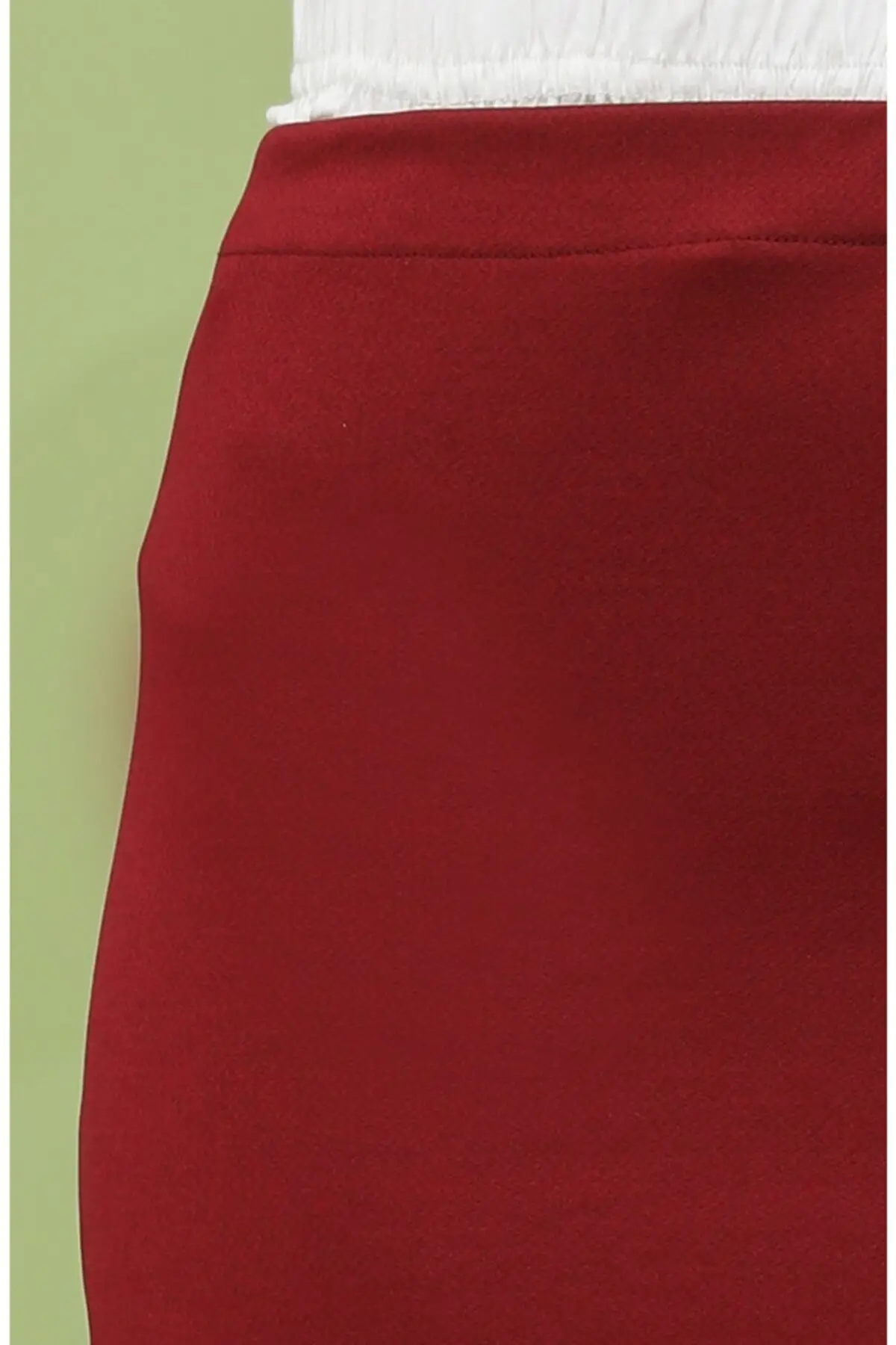 

Women's Pencil Skirt Lycra Bordeaux Women Muslim Clothing Skirt