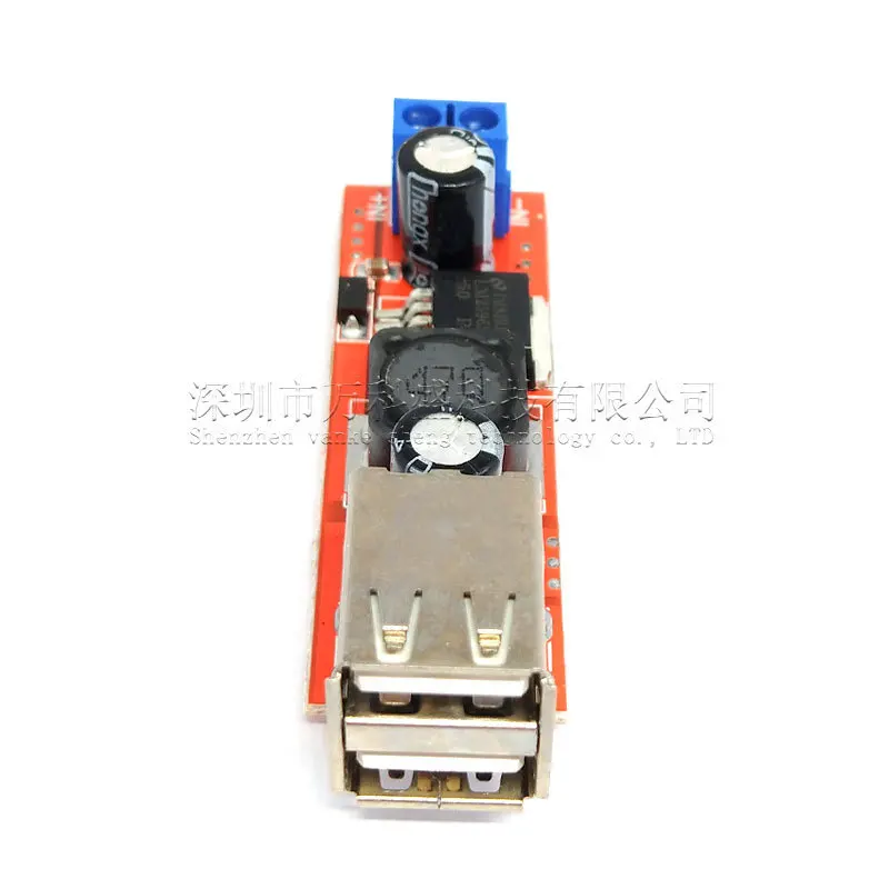 100 шт. двойной USB-выход 9 В/12 В/24 В/36 В до 5 постоянного тока-постоянного тока 3a