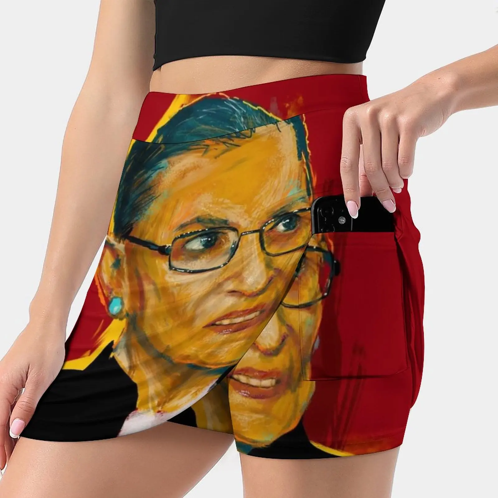 

Женская юбка с надписью «Love Tribute To Rbg», женские юбки в эстетическом стиле, новые модные короткие юбки Rbg, Уэйд Hate, Хэмптон, викита, Канзас