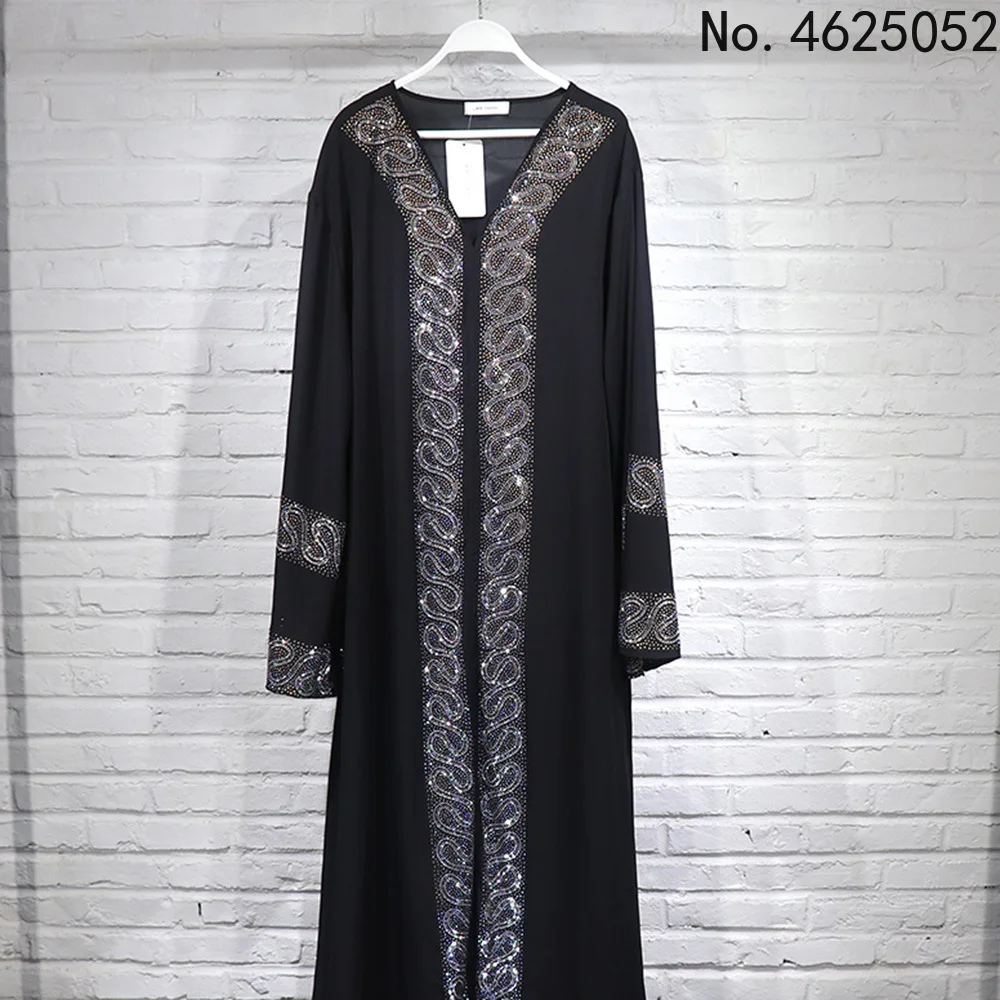 

European and American African dress mesh fabric rhinestone decoration sexy fashion luxury robe