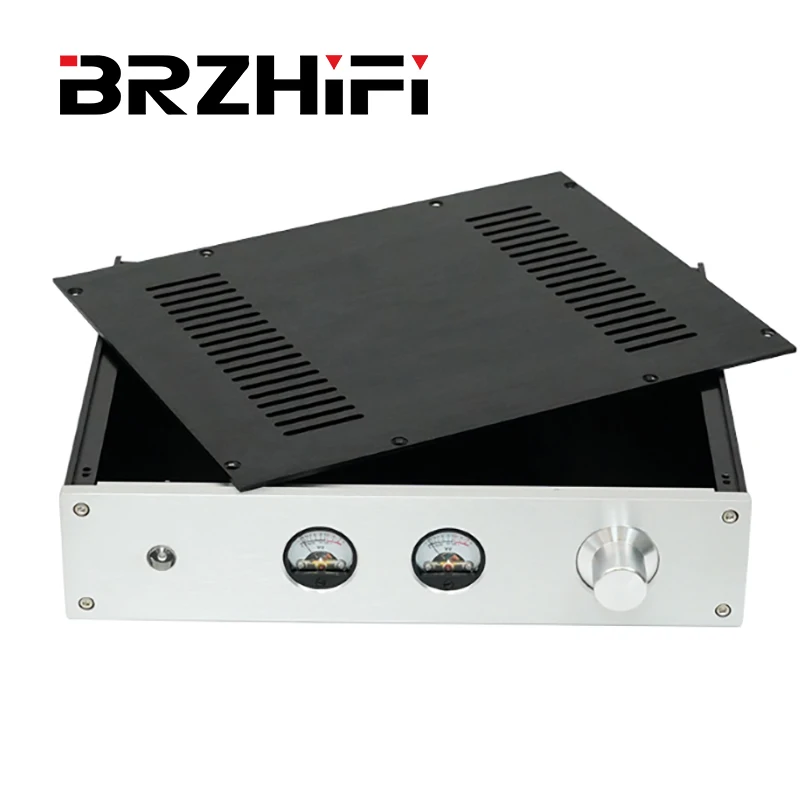 

Алюминиевый Чехол BRZHIFI 3207 для Audio VU измерительный усилитель/Preamp/Decoder/Amp, алюминиевое шасси