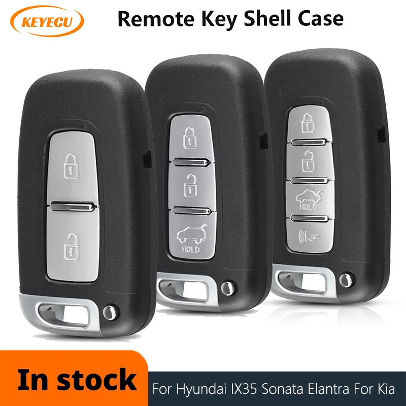 KEYECU 2/3/4 кнопочный умный Автомобильный Дистанционный ключ чехол оболочка для Hyundai