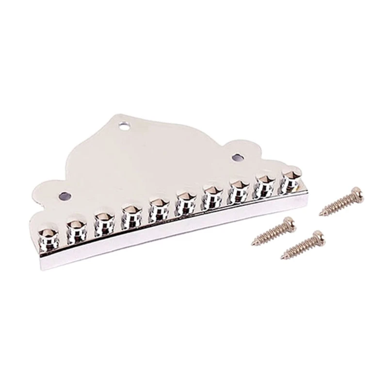 

Не просто повредить стальной подгрифок мандолины музыкальный прибор с крепежными винтами для 10-струнных мандолинов