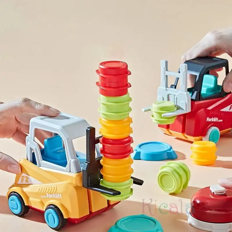 

Engineer Forklift Transport Game Durable and Sturdy Forklift Truck Toys gift for Kids Boys Girls Educational Toy Christmas Gifts