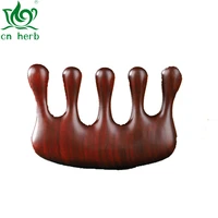 cn herb sandalwood head massage comb male and female health head therapy anti hair loss five finger acupoint scraping